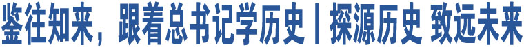 鉴往知来，跟着总书记学历史丨探源历史 致远未来