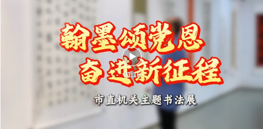 市直机关主题书法展，开展！