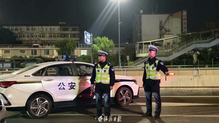 临汾交警全域出击！夜查酒驾！