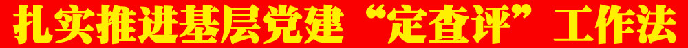 扎实推进基层党建“定查评”工作法